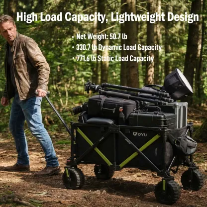Carrito Eléctrico Plegable para Carga | 1200W Doble Motor | Opciones con Asiento para Conducir y Remolcar