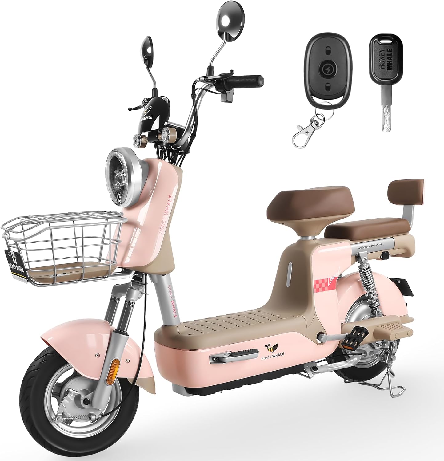 HONEYWHALE U3 PRO Bicicleta Electrica para Adultos, Moto Electrica con Alarma, Potencia Motor 650W-Max, Velocidad 31KM/H-Max, Autonomia 60KM, Bateria 20AH de Gran Capacidad