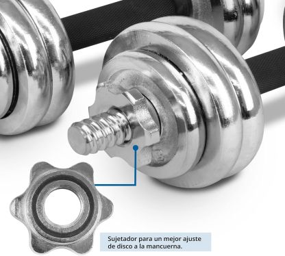 Altera Set de Mancuernas y Discos, Pesas Ajustables con Estuche para Ejercicio