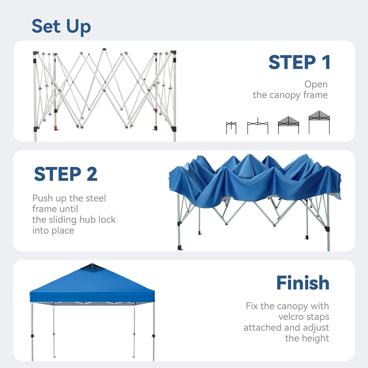 PHI VILLA - Toldo parasol con bloqueo UV de 4 x 4 m con kits de herramientas, pantalla de cenador para patio al aire libre, eventos de jardín, marrón-Clavijas de tierra para tienda de campaña al aire libre, clavijas para campamento con dosel