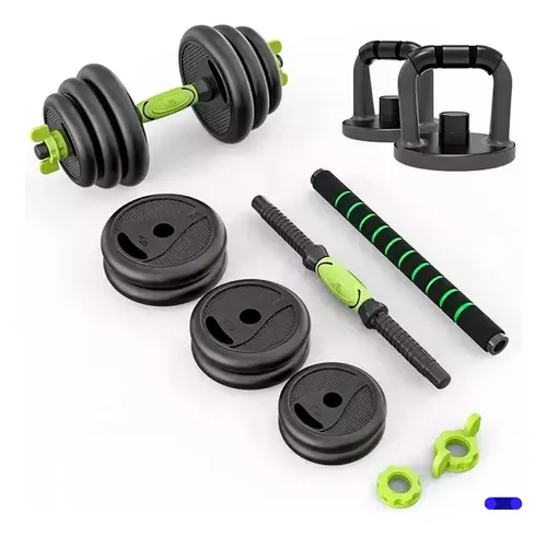 Set gym mancuernas 20kg color verde neón Black Mamut