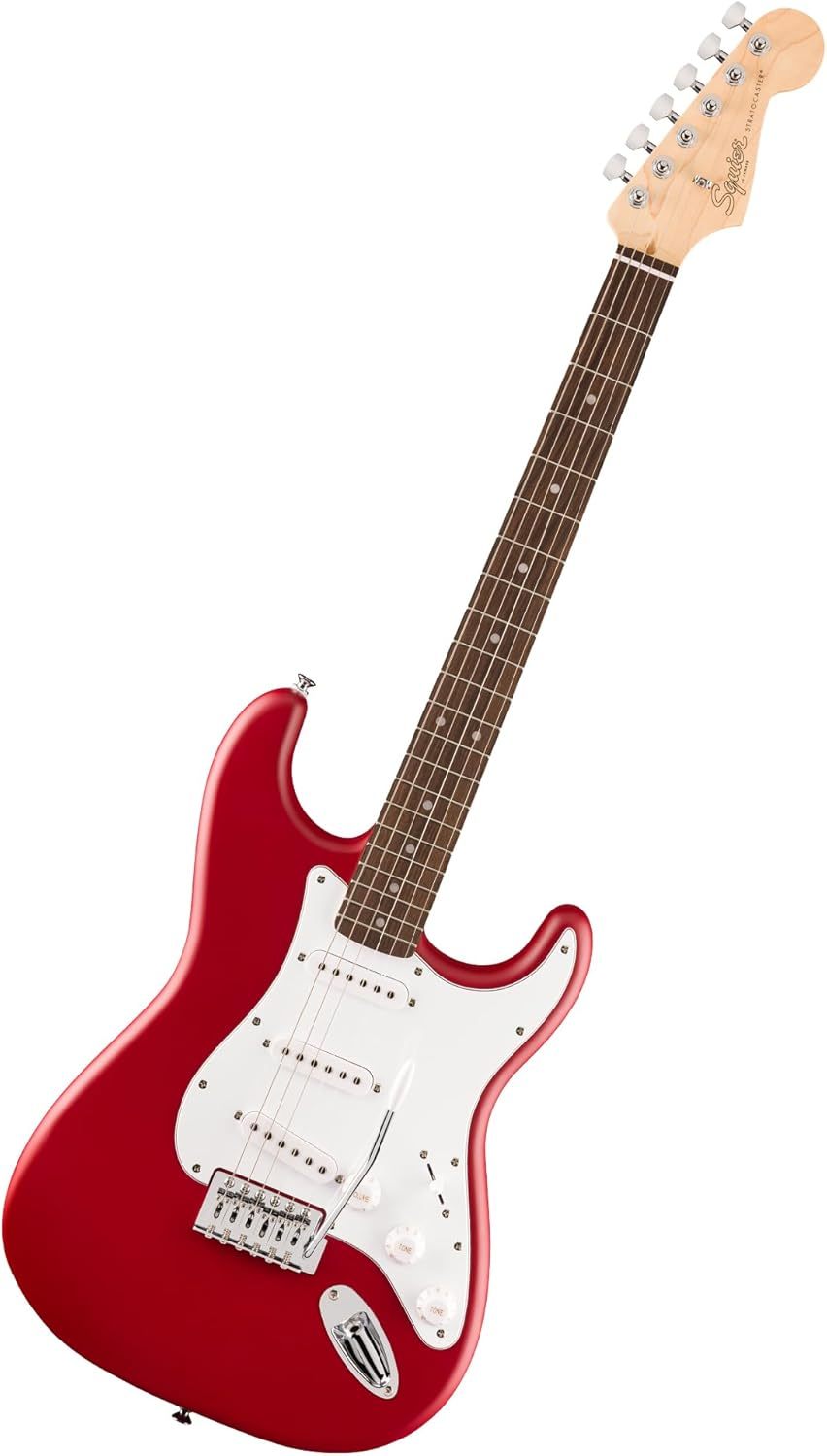Fender Squier Debut Collection Stratocaster Guitarra Eléctrica, Diapasón Laurel, Color Dakota Red