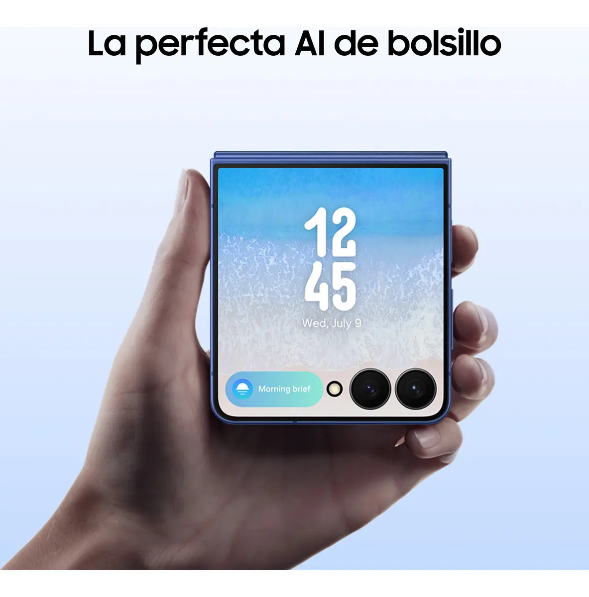 [Oferta especial de verano]📱 Celular Plegable Flip 5G Desbloqueado, 12GB RAM + 512GB Almacenamiento, Color Azul Acero, Pantalla Plegable, Alto Rendimiento para Uso Diario