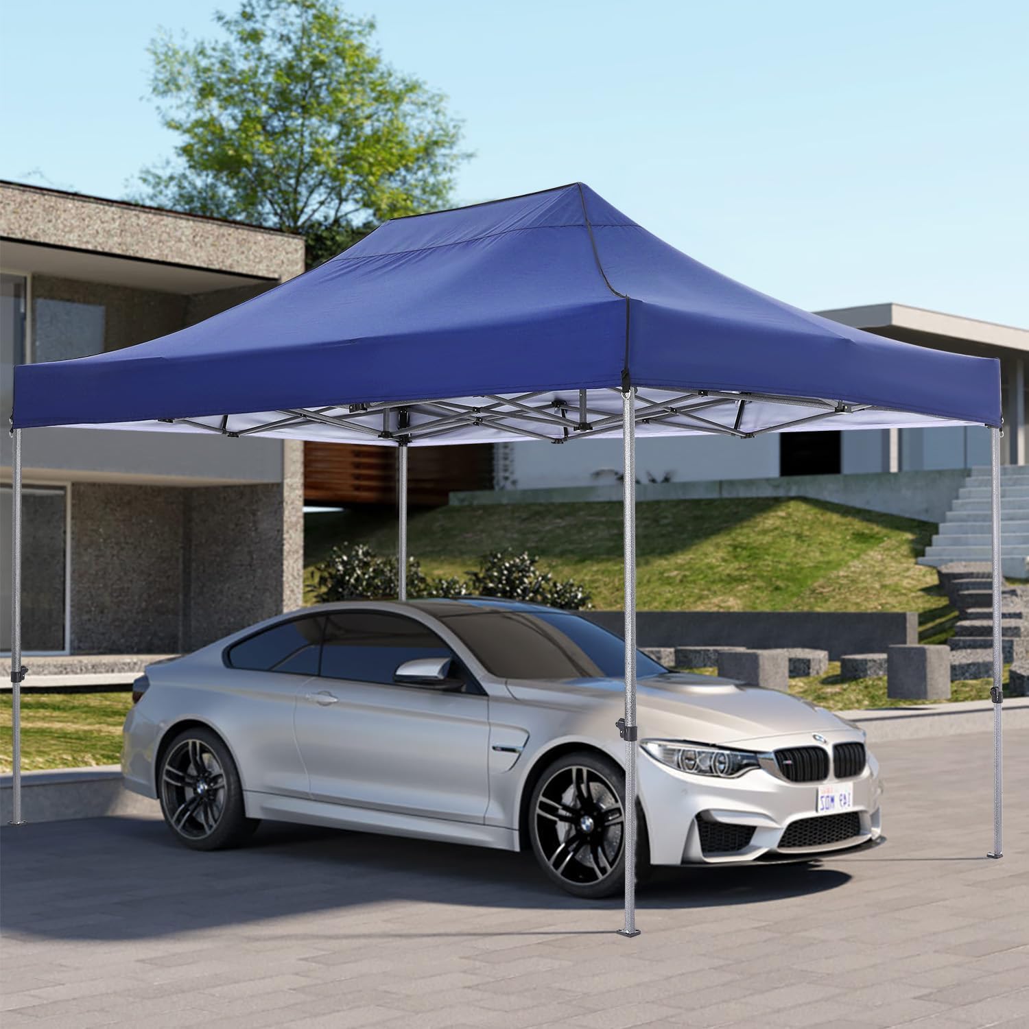 COBIZI - Toldo desplegable de 10 x 20 Pulgadas con 6 Paredes Laterales, toldo Impermeable para Eventos al Aire última intervensión, UPF 50+ cenador portátil para Fiestas, Playa, Camping, Boda,