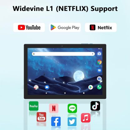 Tablet Android 15 de 10 pulgadas, 18 GB de RAM+128 GB de ROM/2 TB expandible, tabletas 2 en 1 con funda de teclado, lápiz capacitivo de mouse, procesador de cuatro núcleos de 2.0 GHz, visualización