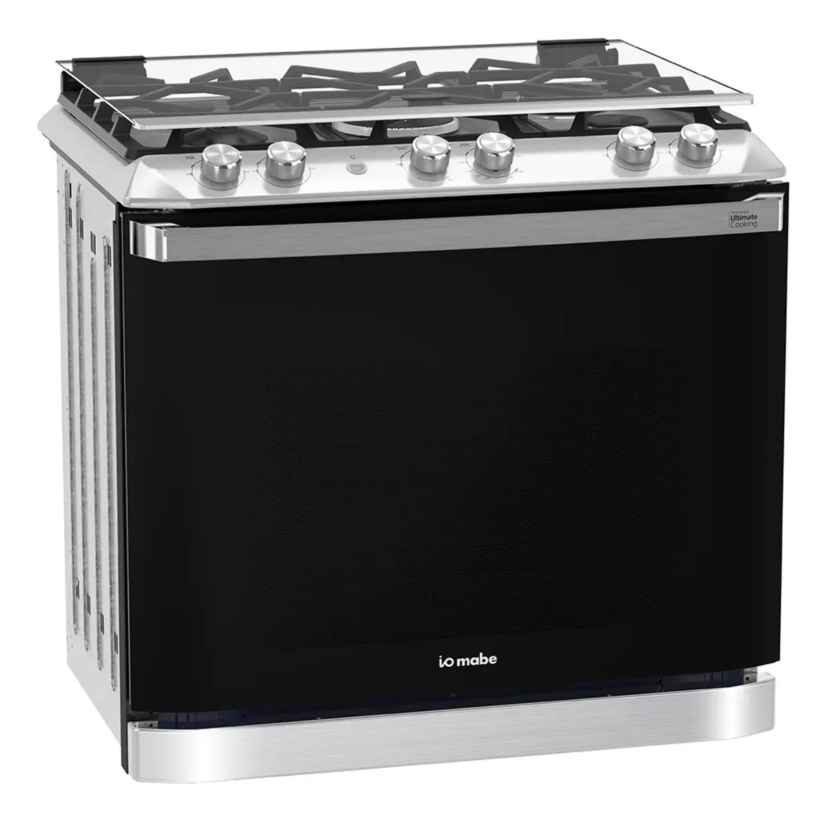 Estufa Empotre 80cm Inox Vidrio Negro Io Mabe Io8061getss0