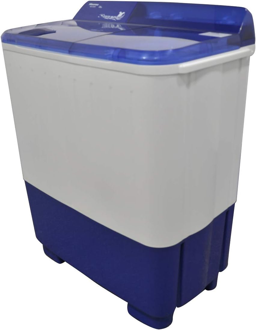 Hisense WSA1102PCN Lavadora Semiautomatica Doble Tina 11 Kg, Blanco/Gris