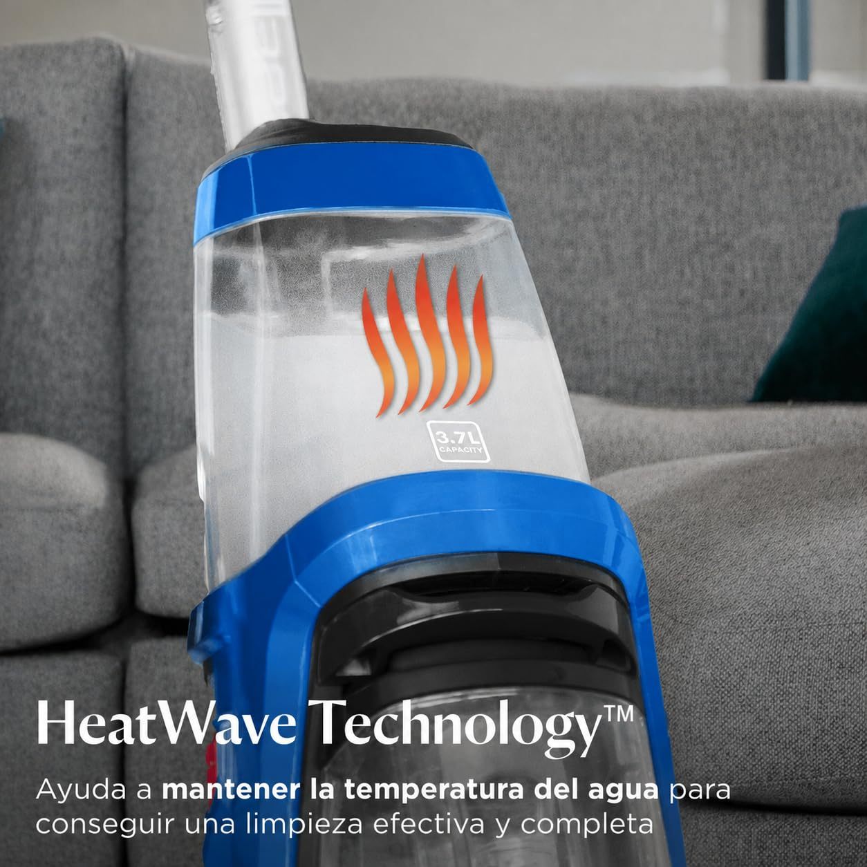 BISSELL Limpiadora de Alfombras de Limpieza Profunda con Tecnología TurboStrength y Secado Rápido