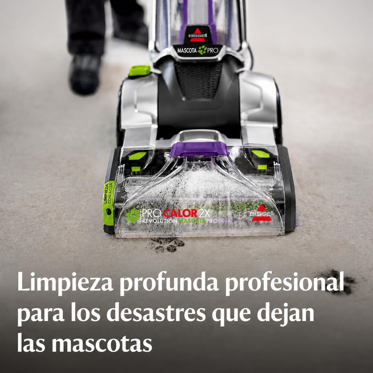 BISSELL Limpiadora de Alfombras de Limpieza Profunda con Tecnología TurboStrength y Secado Rápido