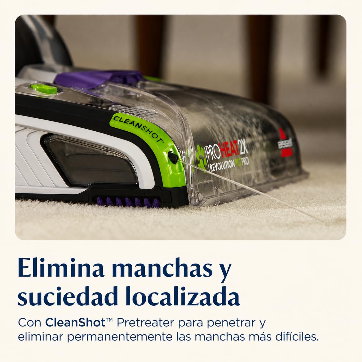 BISSELL Limpiadora de Alfombras de Limpieza Profunda con Tecnología TurboStrength y Secado Rápido