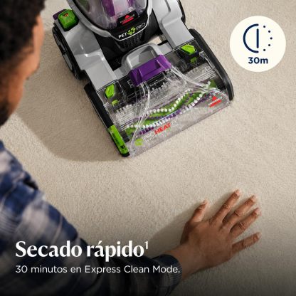 BISSELL Limpiadora de Alfombras de Limpieza Profunda con Tecnología TurboStrength y Secado Rápido