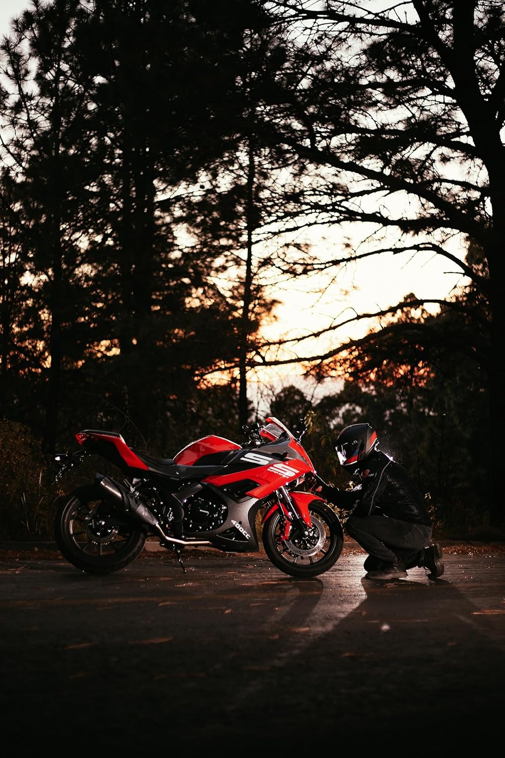 DINAMO Motocicleta Deportiva Super Sport 400cc 2024 ROJA