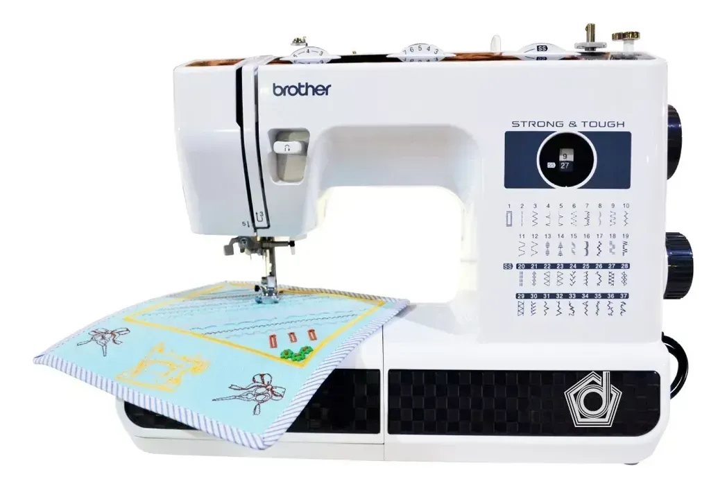 Máquina De Coser Brother St371hd - Trabajo Pesado Blanco/negro
