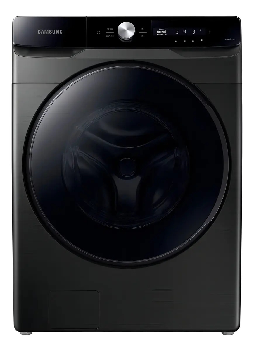 Lavadora Samsung Con Panel Multicontrol, 22kg Wf22c6400av Color Negro
