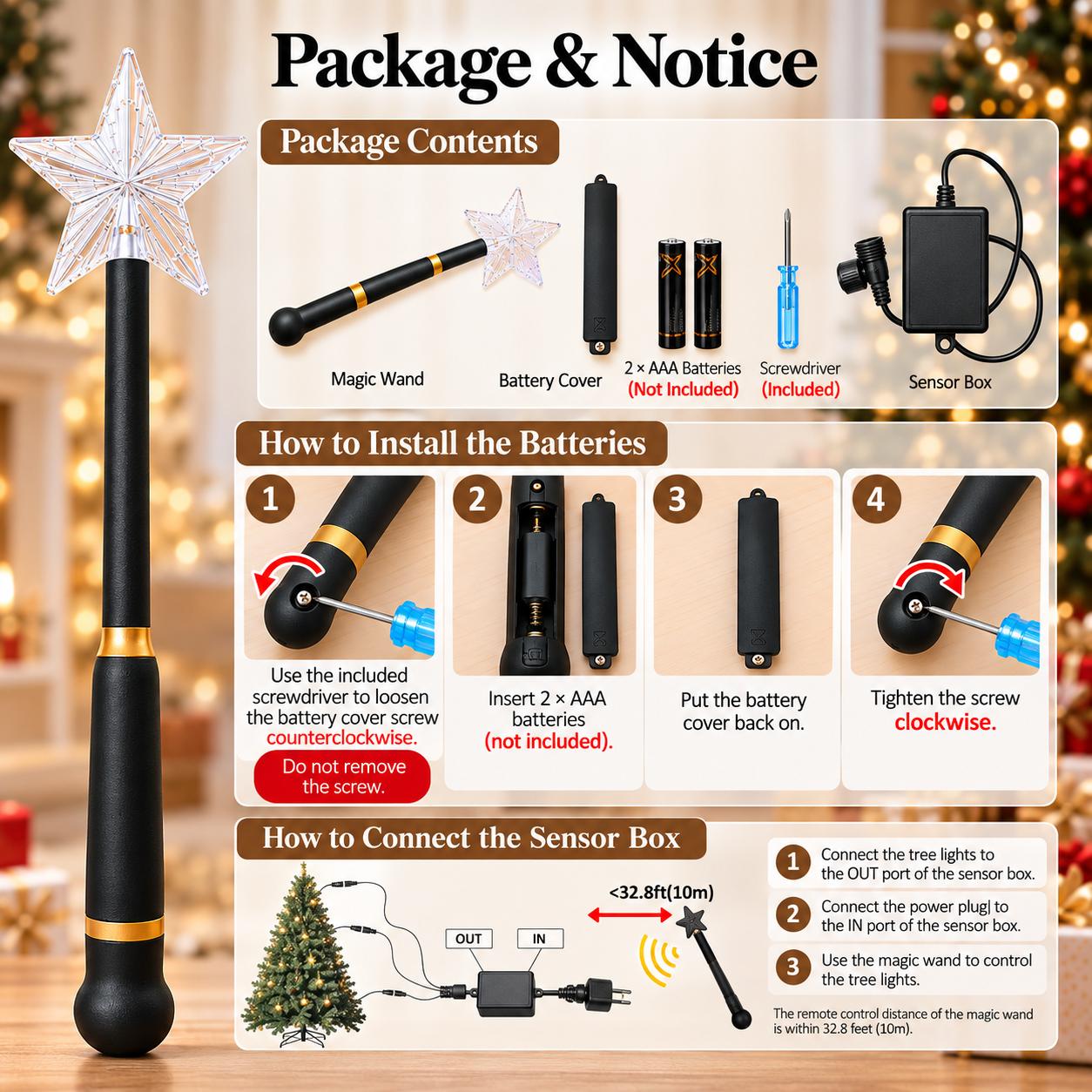 【11 Light-Modes】YITAHOME 4.5/6/7.5/9 FT Artificial Christmas Tree, with PVC Tips and Warm-White Lights, Ideal for Home, Office Decoration 【11 Light-Modes】YITAHOME 4.5/6/7.5/9 FT Artificial Christmas Tree, with PVC Tips and Warm-White Lights, Ideal for Home, Office Decoration