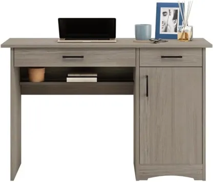 Sauder Beginnings computadora Plateado con Acabado sicomoro