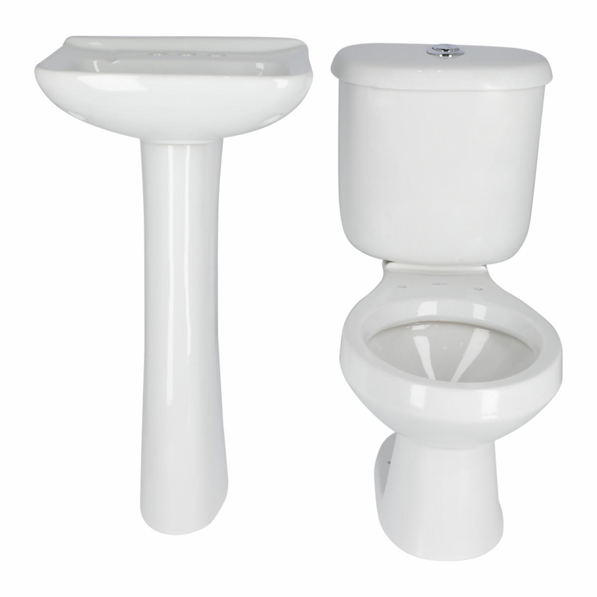 Juego de baño con lavabo doble FUTURA II de 2 piezas