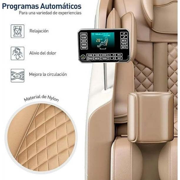 Sillón de Masaje Bluelander Gravedad Cero, Cuerpo Completo, Control Remoto, Café