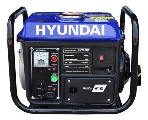 Generador Portátil Hyundai HHY1000 1000W monofásico 110V A Gasolina
