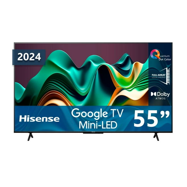 Pantalla Hisense 55" 4K MiniLED Google TV 55U6N