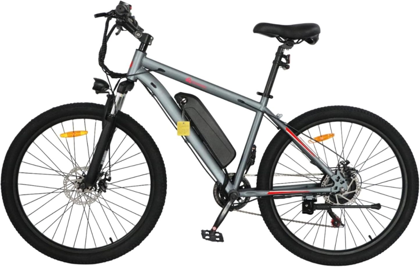 Bluelander Bicicleta Eléctrica para Adultos, Bicicleta Electrica Rodada 26, Velocidad Máxima de 32 km/h, 7 Velocidades, Potencia del Motor de 36 V/350 W, Pantalla, Frenos de Disco