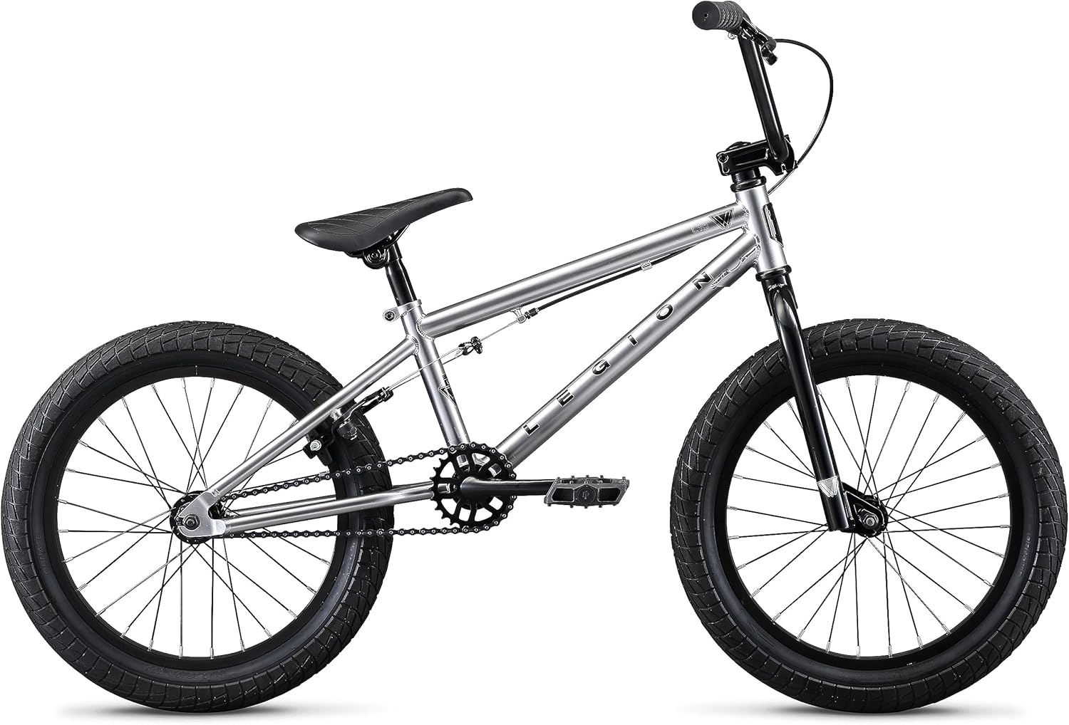 Mongoose Legion Freestyle Sidewalk Bicicleta BMX para niños y principiantes a usuarios avanzados, ruedas de 16-20 pulgadas (40.64 cm - 50.80 cm), marco de acero Hi-Ten, Micro Drive 25x9T engranaje BMX