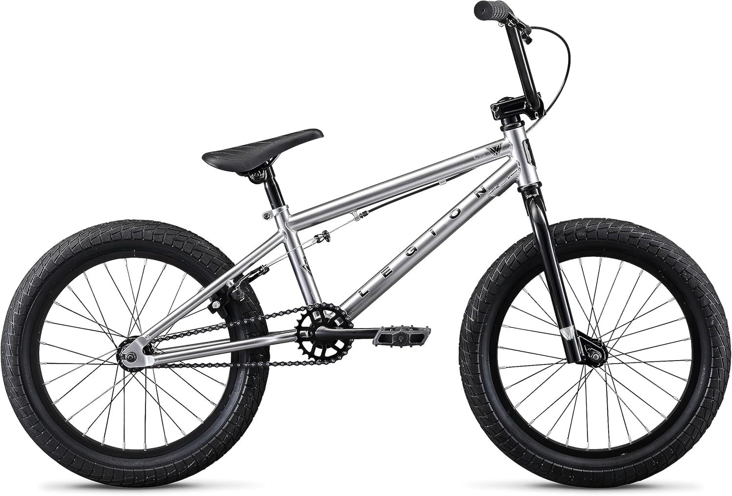 Mongoose Legion Freestyle Sidewalk Bicicleta BMX para niños y principiantes a usuarios avanzados, ruedas de 16-20 pulgadas (40.64 cm - 50.80 cm), marco de acero Hi-Ten, Micro Drive 25x9T engranaje BMX