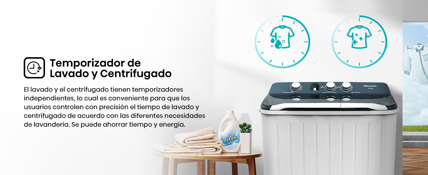 Temporizador de Lavado y Centrifugado