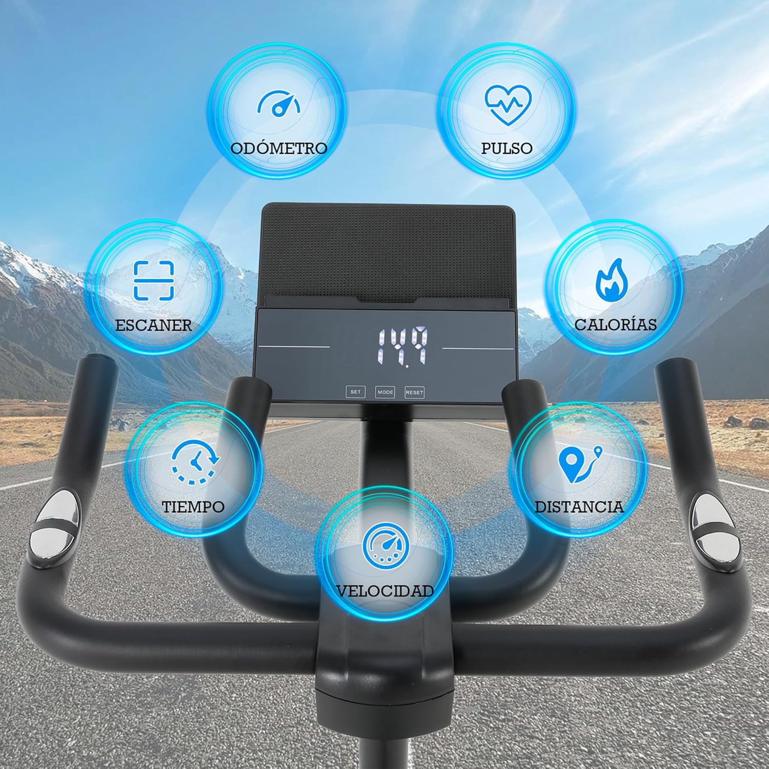 Bicicleta Spinning Kronos: Entrenamiento Intensivo con Tecnología Avanzada, Ajustes Personalizados y Monitoreo Completo para una Experiencia de Fitness Inigualable