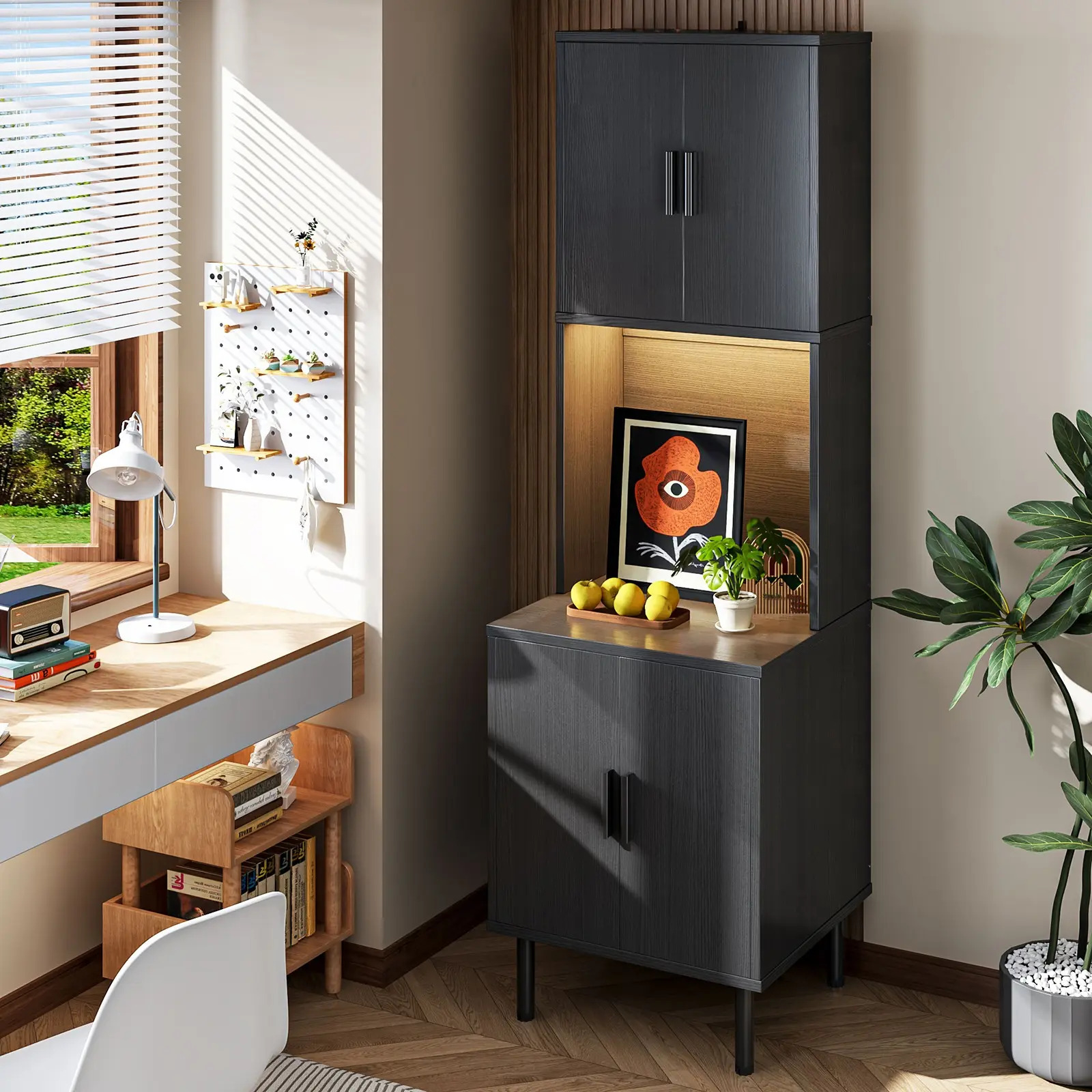 Rack Mueble Organizador Multiusos Cocina Moderno Microondas