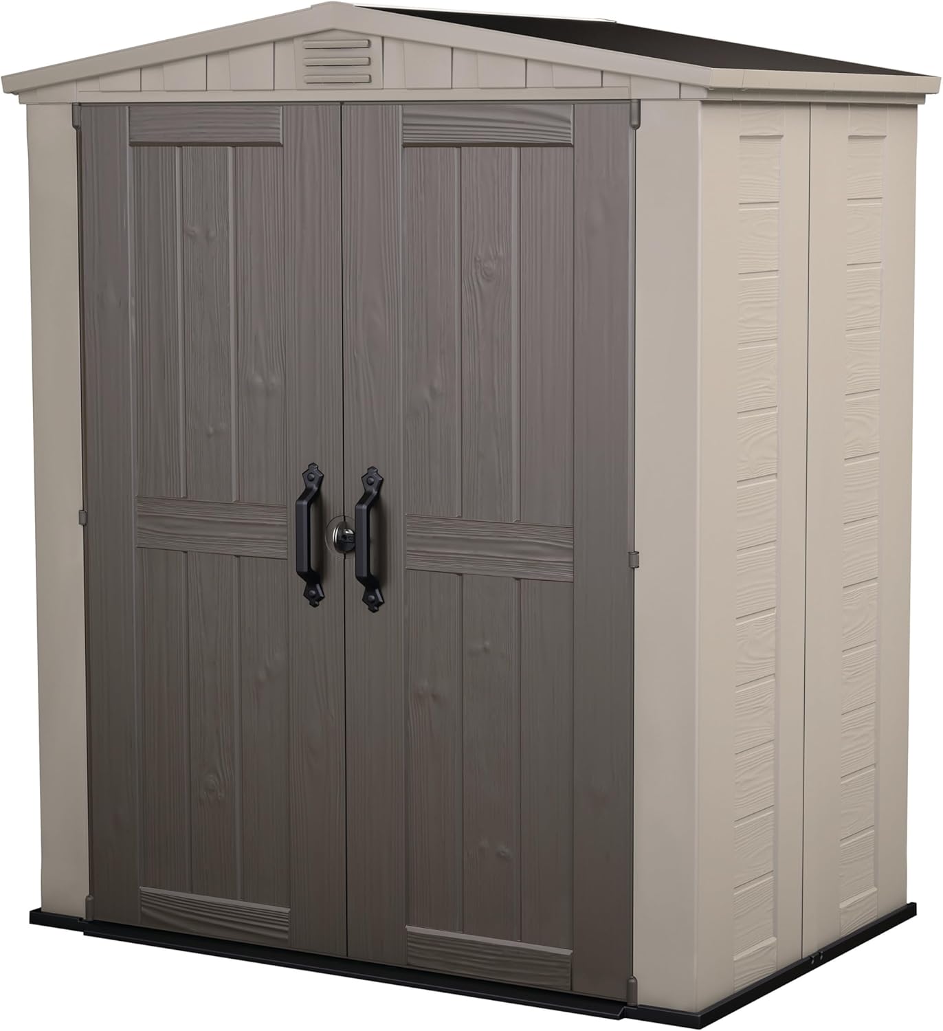 Keter Cobertizo de Almacenamiento para Jardin y Exteriores, Beige, Factor 8x11