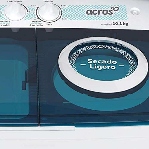 Acros ALD-1025DP Lavadora de 2 Tinas, Color Blanco