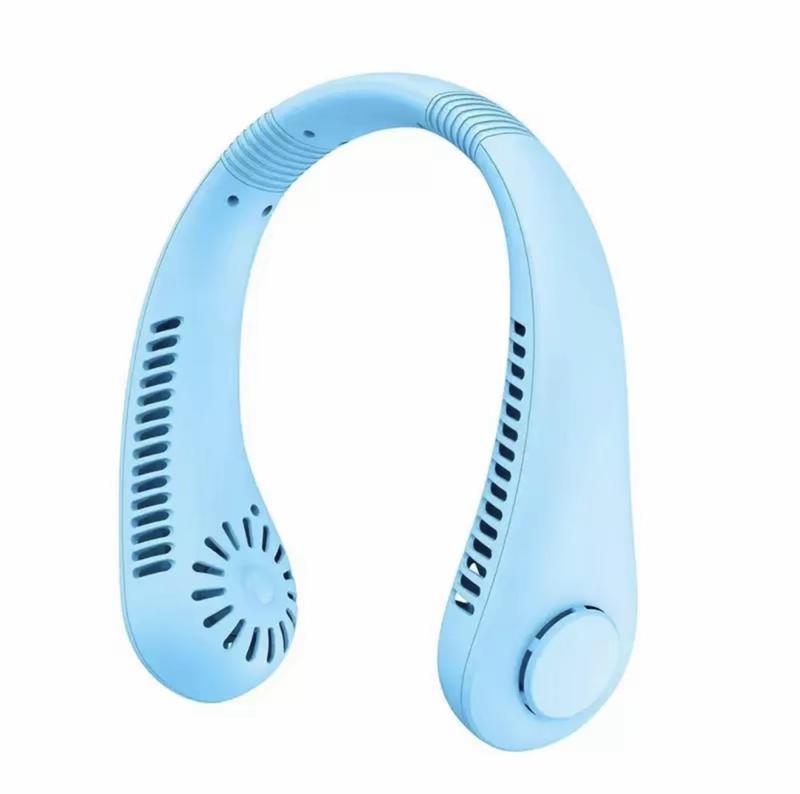Bugu Ventilador De Cuello Recargable Para Hogar Oficina Fitness ABS Material Ventiladores De Refrigeración Portátiles Silencioso Ventilador de Cuello Sin Aspas