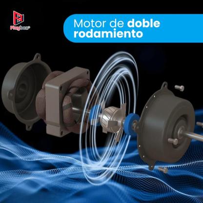 Ventilador 18" con Pedestal 3 en 1 Premium Silencioso con Velocidad Ajustable, Potencia Estable y Rejillas de ABS