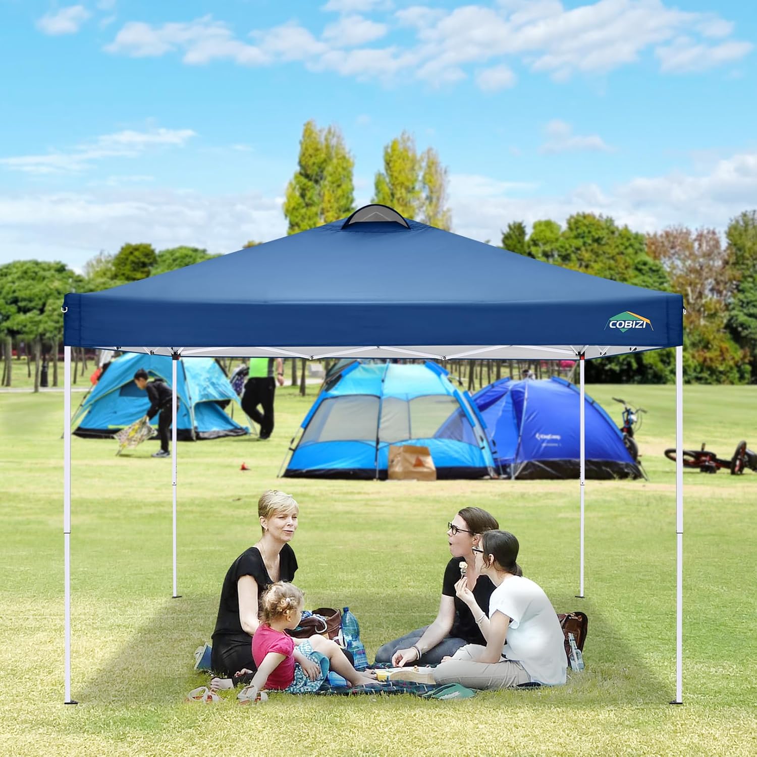 COBIZI - Toldo desplegable de 10 x 20 Pulgadas con 6 Paredes Laterales, toldo Impermeable para Eventos al Aire última intervensión, UPF 50+ cenador portátil para Fiestas, Playa, Camping, Boda,