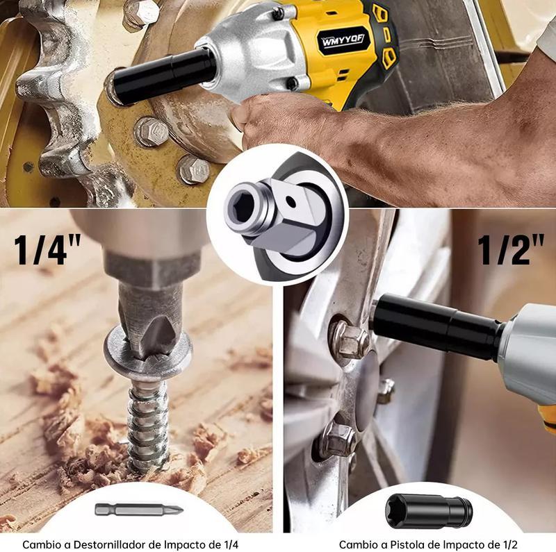 Taladro Atornillador Impacto Recargable，Modelo Amarillo 31 Accesorios / Negro 10 Accesorios，2 Baterías | Ideal Mecánica, Hogar, Construcción y Proyectos DIY
