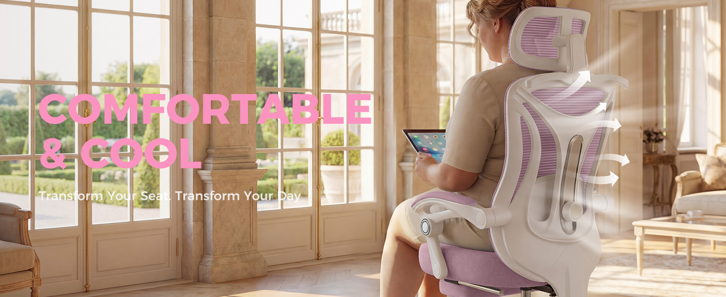 office chair with footrest