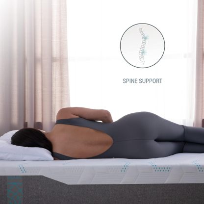 Sognare Sense Colchón Tamaño Queen Size, híbrido de Memory Foam y Gel, Densidad Semi Firme, Fresco con Funda Removible Lavable. 100 Noches de Garantía.