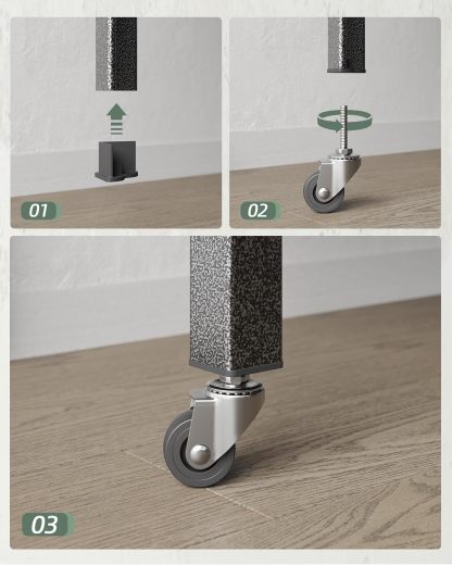NETEL Anaquel Metalico 5 Niveles, Estantería de Garaje, Estanteria Metalica, Estante de Acero para Cargar Pesadas, Estantería Multifuncional Desmontable, 90 W x 40 D x 183 H cm, Negro
