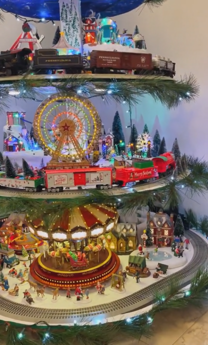 💝Liquidación del último día💥Árbol de Navidad con noria