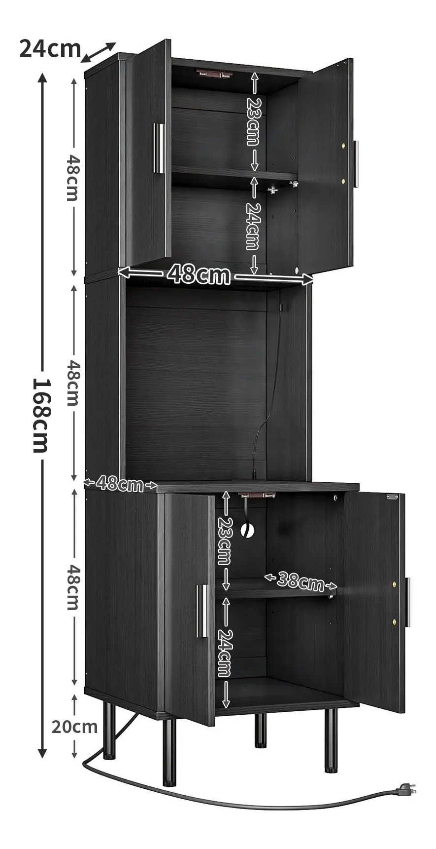 Rack Mueble Organizador Multiusos Cocina Moderno Microondas
