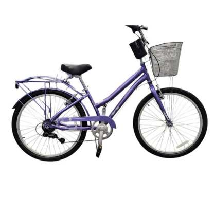 Bicicleta Urbana Huffy Seville Rodada 24 Morado