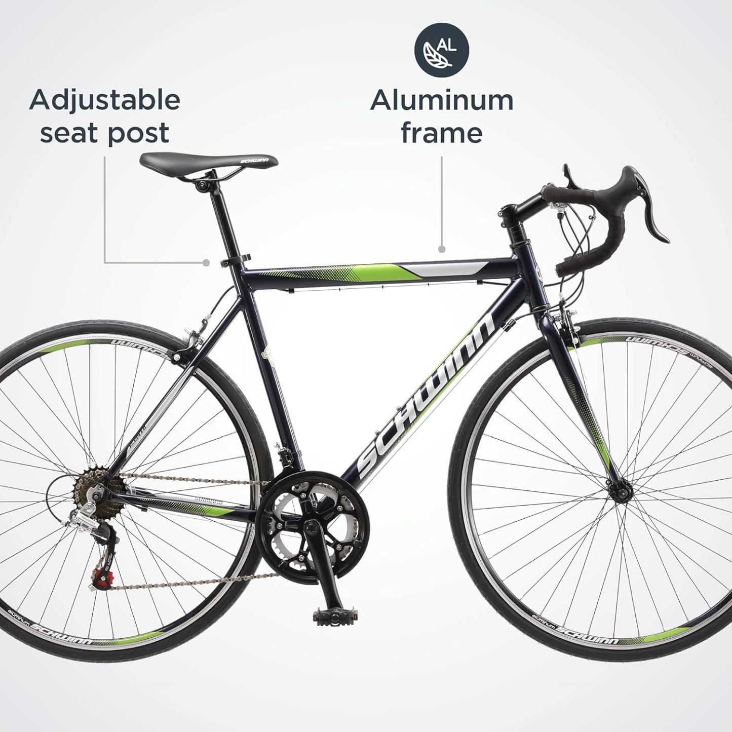 Schwinn Volare 1300 para Hombre Barra Bicicleta de Carretera, 700 °C Ruedas Mediano tamaño del Marco