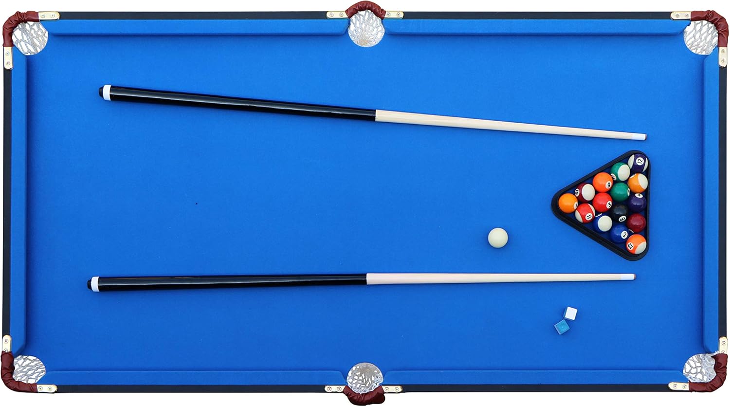 RACK Crux - Mesa de billar/billar americano plegable de 140 cm, entretenimiento portátil y ahorrador espacio