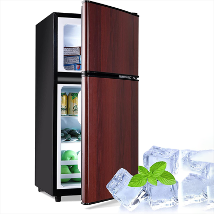 3.5Cu.Ft Double Door Compact Refrigerator With Freezer
