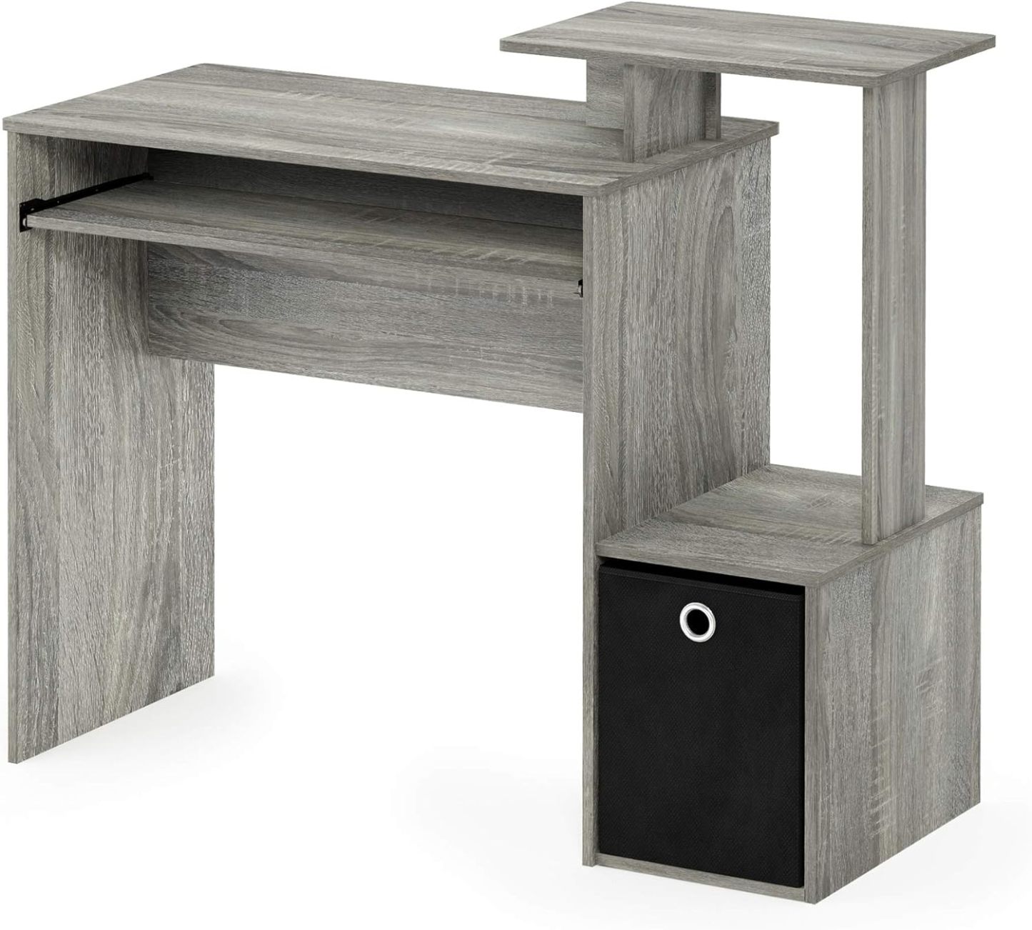 Furinno Econ - computadora Multiusos para computadora de Oficina en casa, Color Gris Roble francés