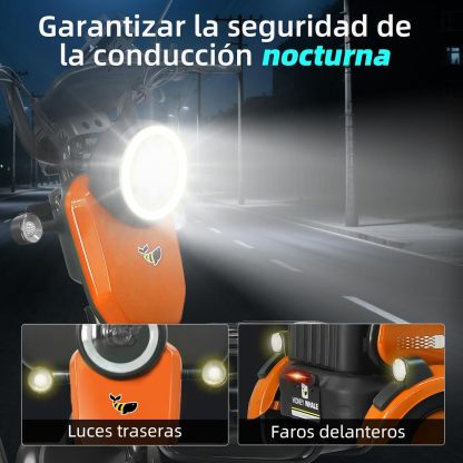 HONEYWHALE V4 Moto Bicicleta Eléctrica para Adultos, Motor de 850W-MAX, Velocidad Máxima 30KM/H, Batería 20AH, Autonomía 50KM, Triciclo Electrico, Viajes en Familia