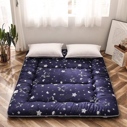 MAXYOYO - Puf plegable para sofá, cama, colchón de piso para adultos, extra grueso, 6 pliegues, sofá para recámara, sala de estar, beige, 135 x 240 cm