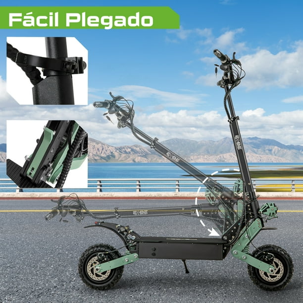 Scooter Electrico Plegable Premium 75 Km/h Full Luz Led