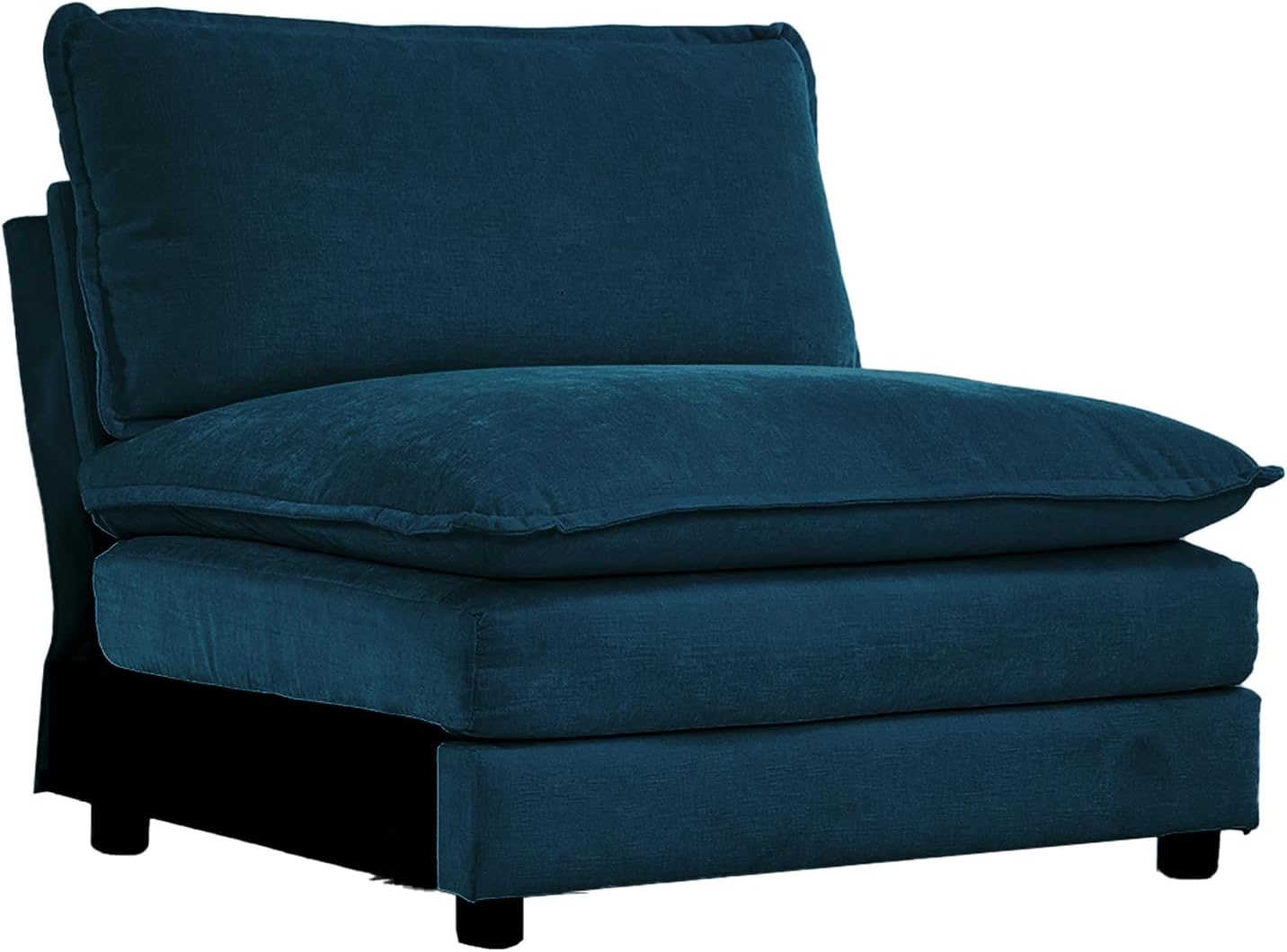 Neylory - Sofá de dos plazas con 2 almohadas para sala de estar, recámara, departamento, 2 plazas de felpilla para asiento profundo